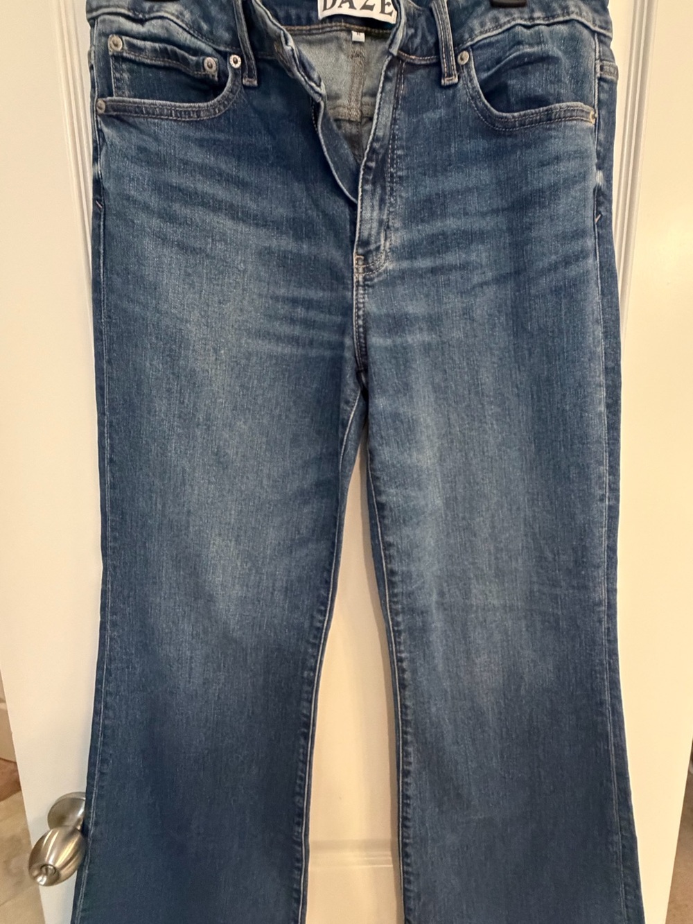 DAZE Women's Blue Flare Jeans